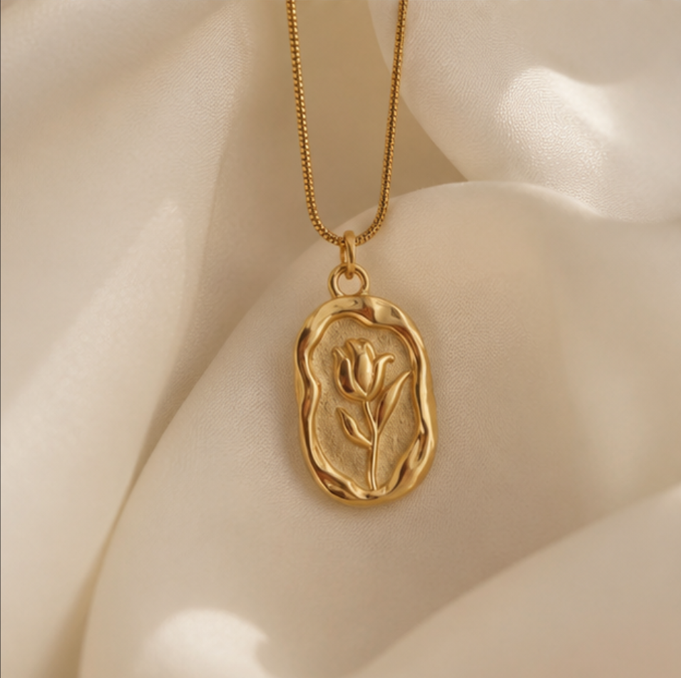 MN-00707-Golden-Tulip-Bloom-Necklace