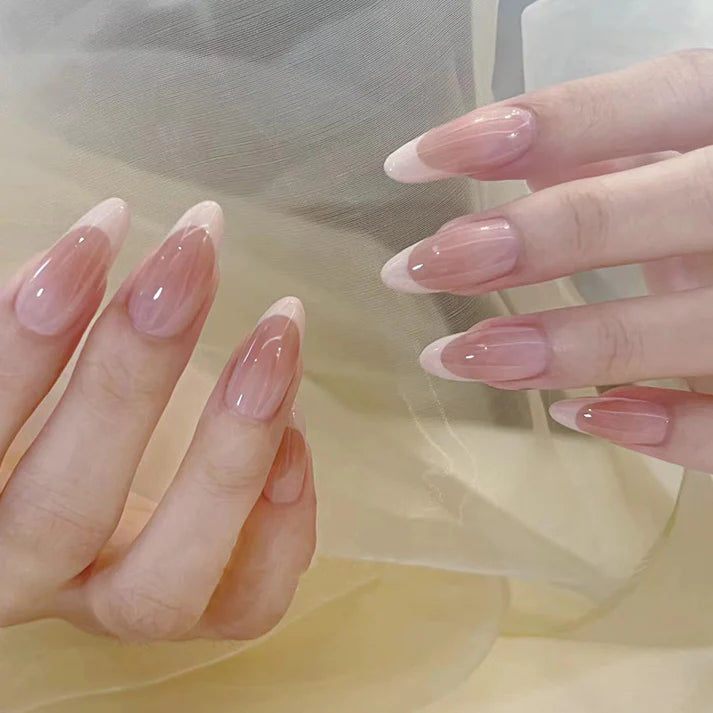 Crepe Pink Press On Nail Set of 24 – Easy Nail Art | GIMS & Pearls