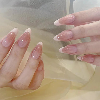 Crepe Pink Press On Nail Set of 24 – Easy Nail Art | GIMS & Pearls