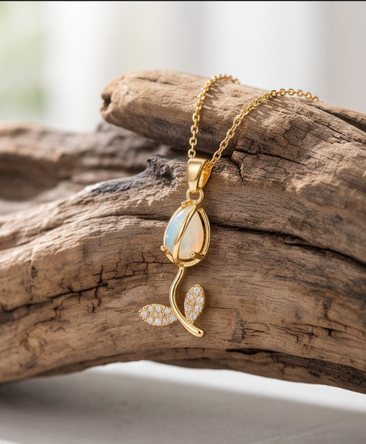 MN-00706 - Golden Tulip Pendant