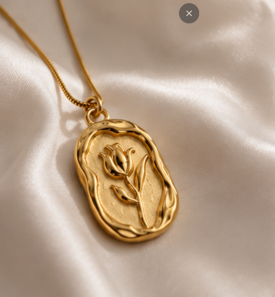 MN-00707-Golden-Tulip-Bloom-Necklace