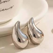 MN-00902 - Foiled Silver Drop - Earring