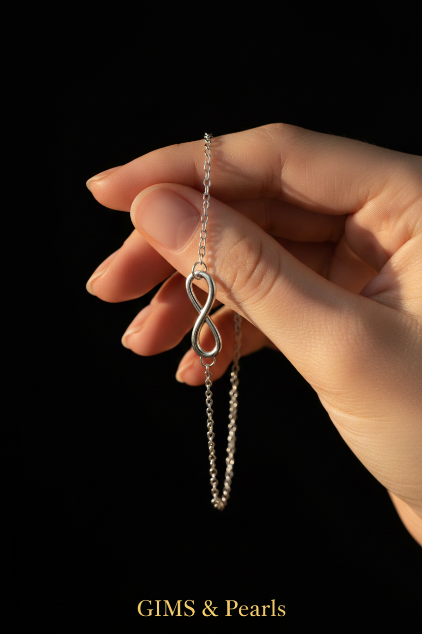 Infinity Bracelet - Fingers Black