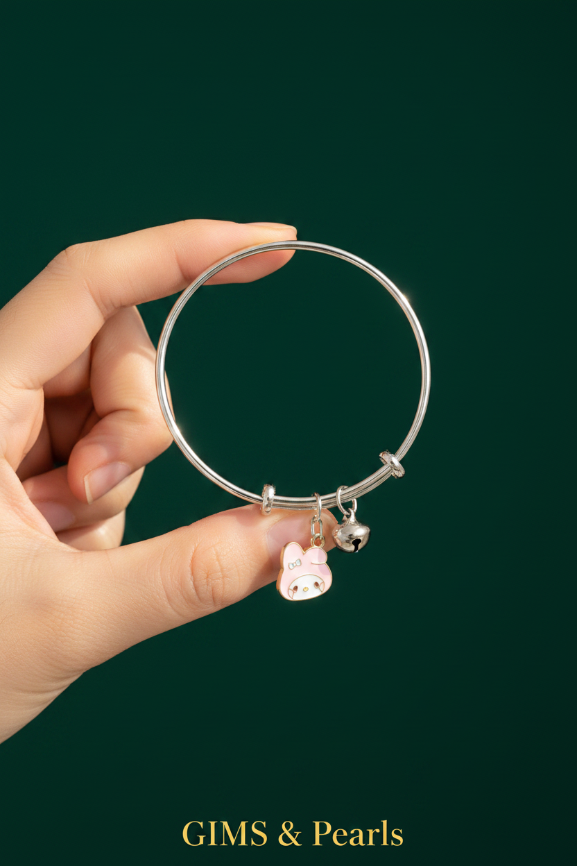 My Melody Bangle - Fingers Emerald