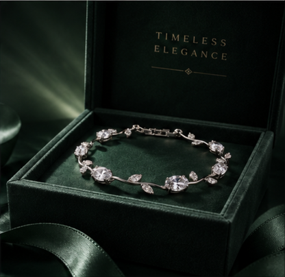Viral Tulip Diamonds Silver - Bracelet