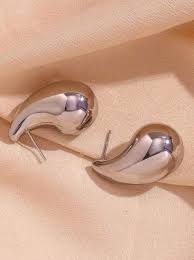 MN-00902 - Foiled Silver Drop - Earring
