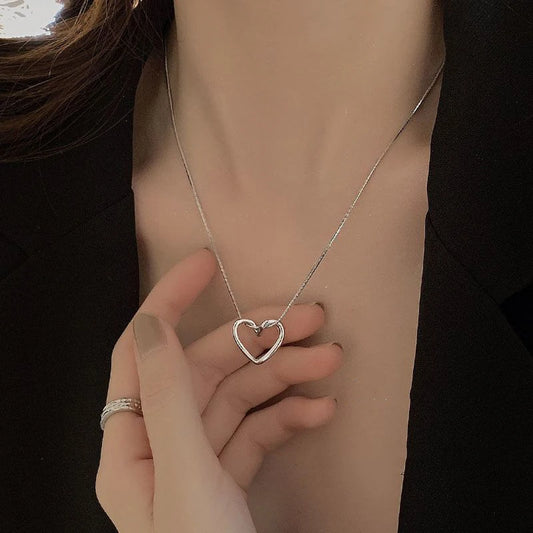 MN-00702 - Silver Heart - Necklace